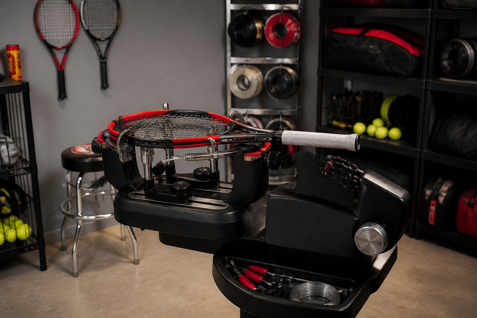 Optimisation du cordage et des accessoires de jeu